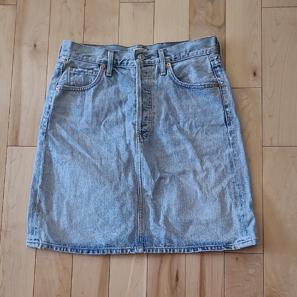 Citizens Of Humanity Women's Size 27 Light Blue Denim Skirt